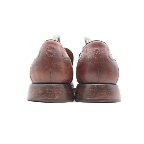 Oliver Sweeney Italy Men\'s UK 8 Brown Leather Slip On Loafers Shoes main image 7